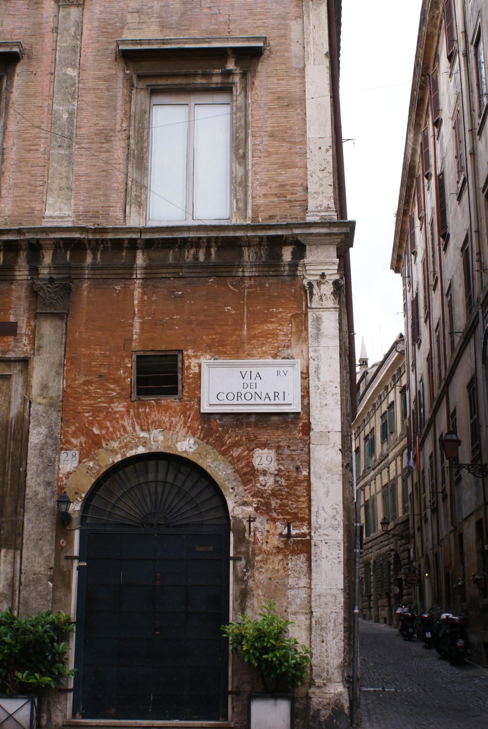Building on Via dei Coronari, near Piazza Navona