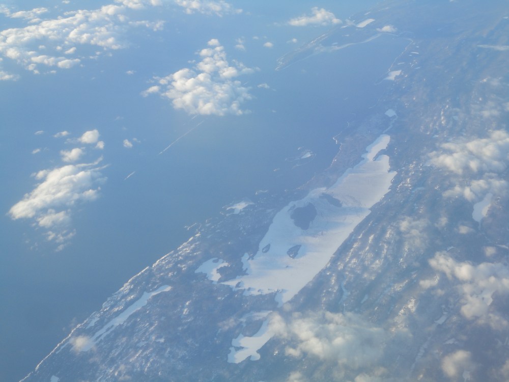 Flying over Lake Superior