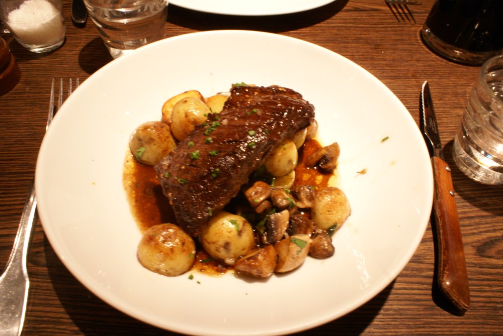 Onglet de boeuf at Philou, Paris. Feb 9, 2013.