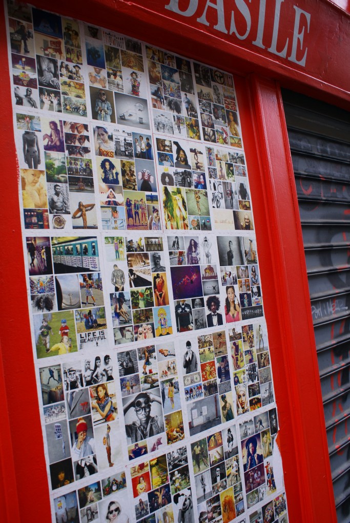 Wall art in Montmartre, Paris. Feb 10, 2013.