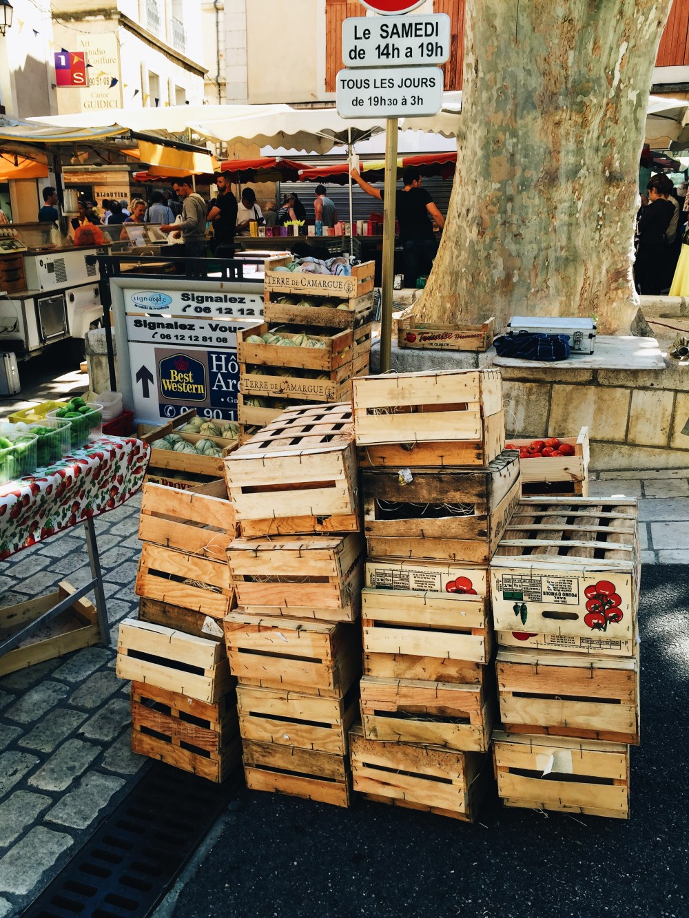 Thursday market in Orange, France